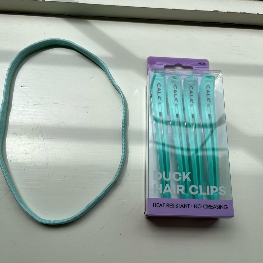 Headband and hair clips